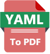 YAML to PDF